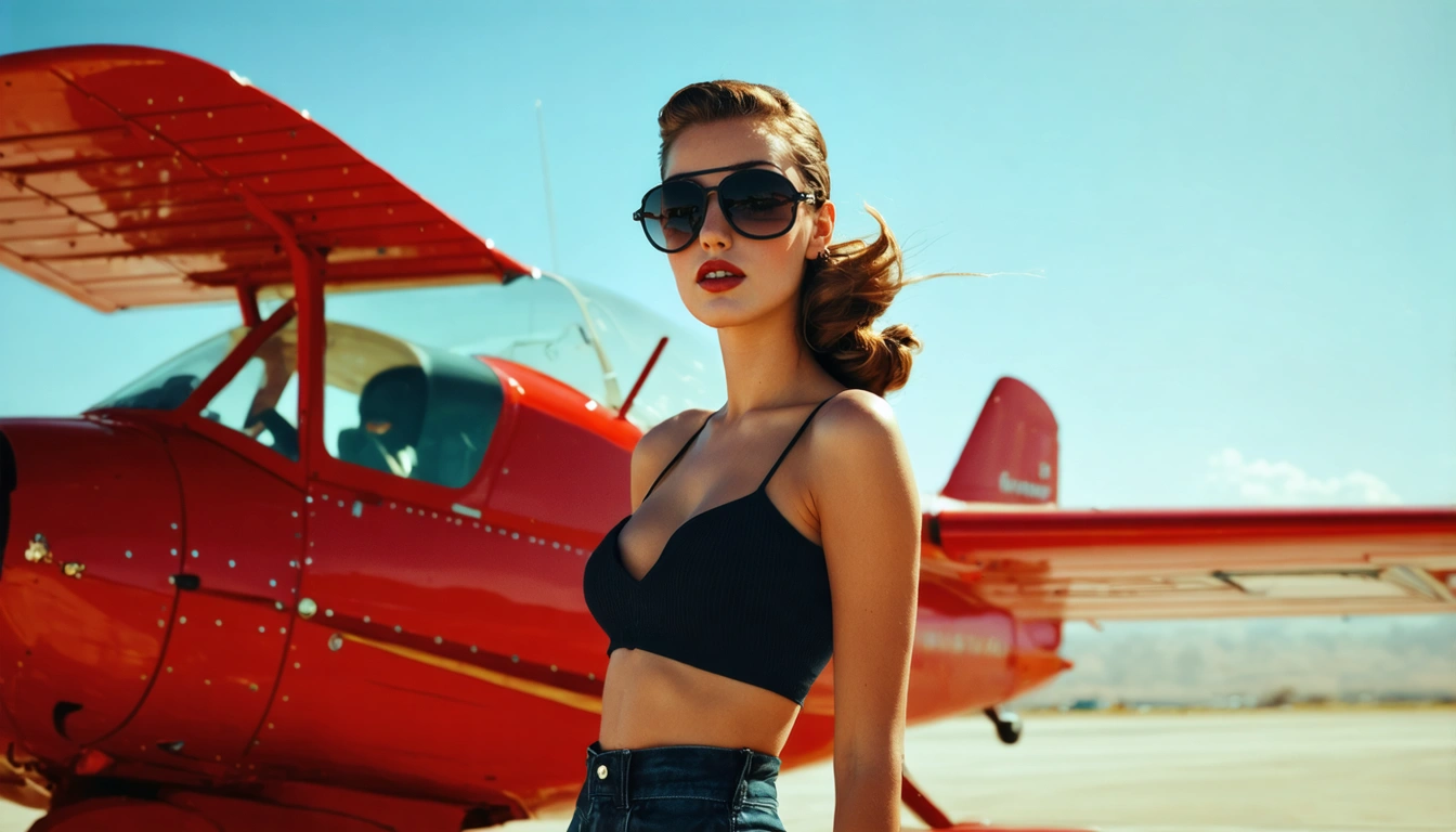 aviator Pin Up
